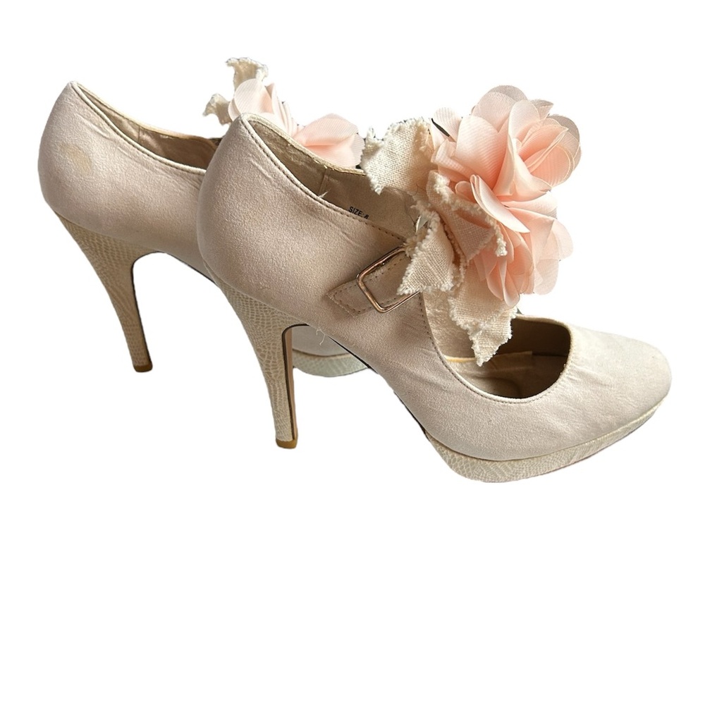 Maurices Lexi Blush Floral Women's Mary Jane Pumps, 7.5 - Picture 3 of 5